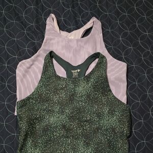 Old Navy Kids Green and Purple Tank Tops